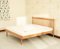 Tuscany Heritage Wooden Bed Queen Size Natural Finish