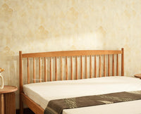 Tuscany Heritage Wooden Bed Queen Size Natural Finish