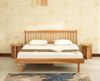 Tuscany Heritage Wooden Bed Queen Size Natural Finish