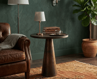 Twin Tala Alluminium Accent Table Aluminium Matte Antique Brass