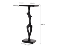 Twist Accent End Table Black