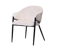 Vale Vibrance Dining Chair – Modern Upholstered Dining Chair for Home & Café White