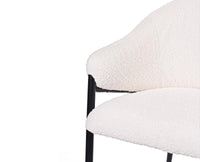 Vale Vibrance Dining Chair – Modern Upholstered Dining Chair for Home & Café White