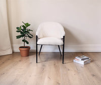 Vale Vibrance Dining Chair – Modern Upholstered Dining Chair for Home & Café White