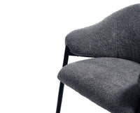 Vale Vibrance Dining Chair – Modern Upholstered Dining Chair for Home & Café Grey