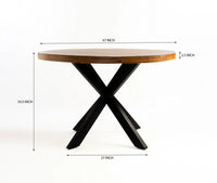 Valenza 4 Seater Dining Table Brown