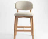 Vangaurd  Bar Chair – Modern Upholstered Dining Chair for Home & Café beige