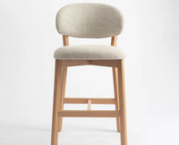 Vangaurd  Bar Chair – Modern Upholstered Dining Chair for Home & Café beige