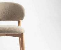 Vangaurd  Bar Chair – Modern Upholstered Dining Chair for Home & Café flaxen