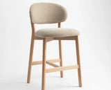 Vangaurd  Bar Chair – Modern Upholstered Dining Chair for Home & Café flaxen