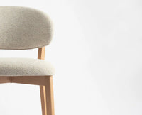 Vangaurd  Bar Chair – Modern Upholstered Dining Chair for Home & Café beige