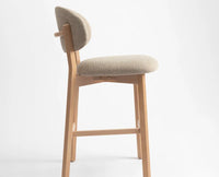 Vangaurd  Bar Chair – Modern Upholstered Dining Chair for Home & Café flaxen