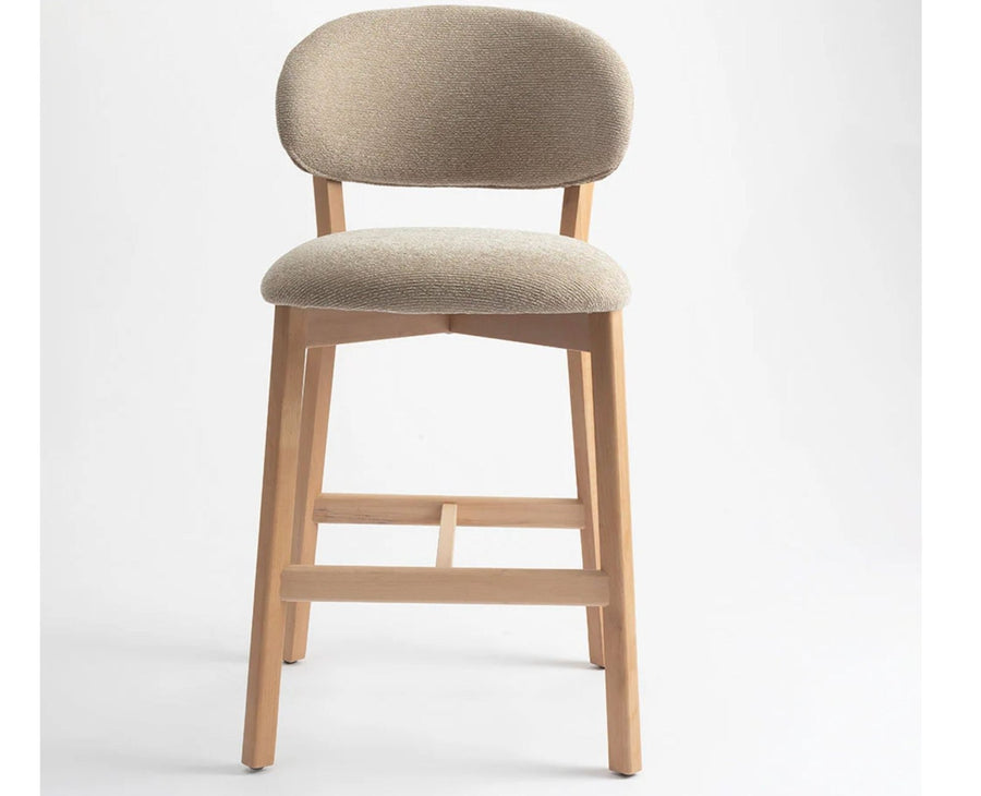 Vangaurd  Bar Chair – Modern Upholstered Dining Chair for Home & Café flaxen