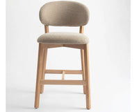 Vangaurd  Bar Chair – Modern Upholstered Dining Chair for Home & Café flaxen