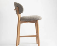Vangaurd  Bar Chair – Modern Upholstered Dining Chair for Home & Café light khaki