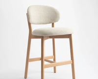 Vangaurd  Bar Chair – Modern Upholstered Dining Chair for Home & Café beige