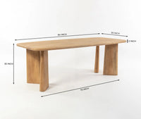 Velmora 6 Seater Dining Table