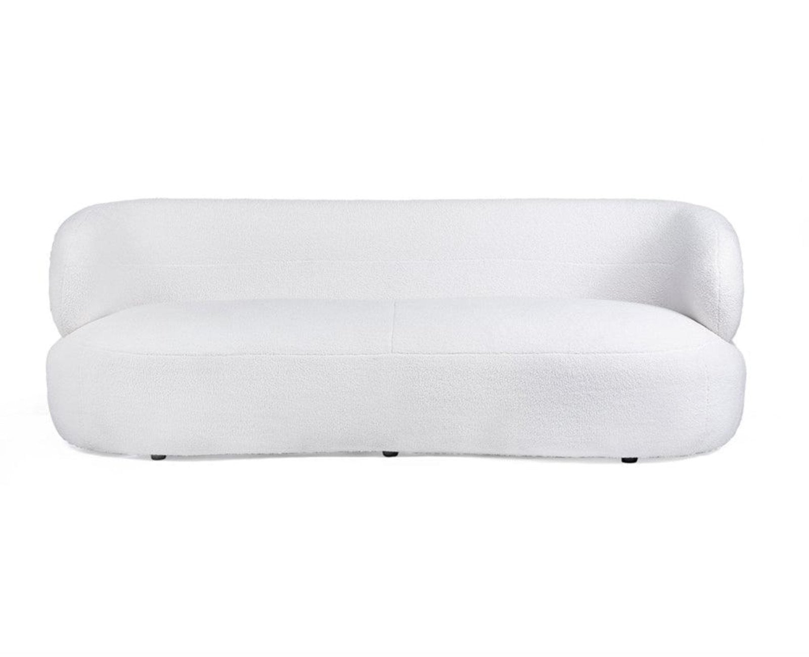 Velora Three Seater Sofa In Cotton Fabric - sofa - Furniselan - White
