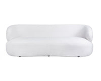 Velora Three Seater Sofa In Cotton Fabric - sofa - Furniselan - White