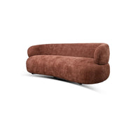 Velora Three Seater Sofa In Cotton Fabric - sofa - Furniselan - Rose-Brown