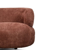 Velora Three Seater Sofa In Cotton Fabric - sofa - Furniselan - Rose-Brown