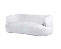 Velora Three Seater Sofa In Cotton Fabric - sofa - Furniselan - White
