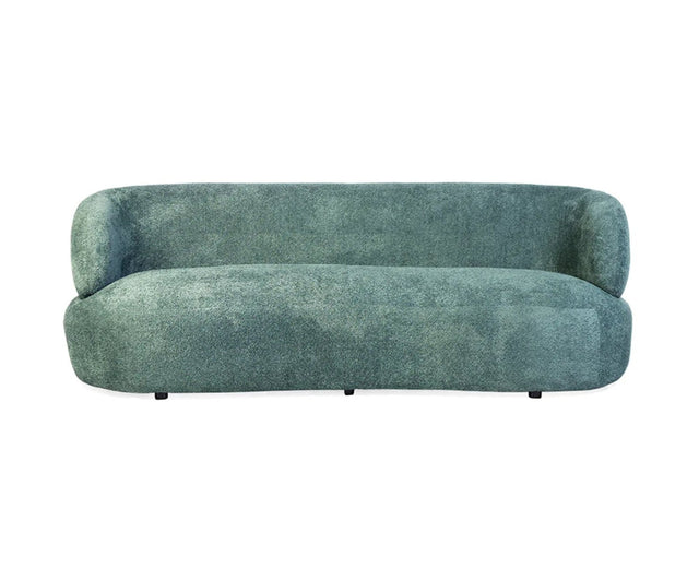 Velora Three Seater Sofa In Cotton Fabric - sofa - Furniselan - Green