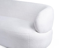 Velora Three Seater Sofa In Cotton Fabric - sofa - Furniselan - White