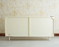 Verona Grid Wooden Large Sideboard Cabinet Four Doors Furniselan frosty white