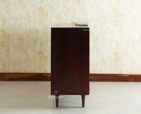 Verona Grid Wooden Large Sideboard Cabinet Four Doors Furniselan grey finish