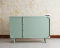 Verona Grid Wooden Sideboard Cabinet Three Doors Furniselan Silt Green
