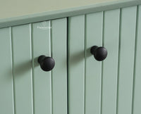 Verona Grid Wooden Sideboard Cabinet Three Doors Furniselan Silt Green