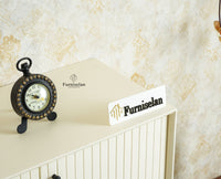 Verona Grid Wooden Sideboard Cabinet Three Doors Furniselan Frosty White