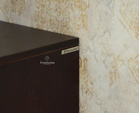 Verona Grid Wooden Sideboard Cabinet Two Doors Furniselan Grey Finish 