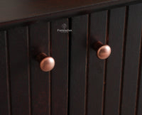 Verona Grid Wooden Sideboard Cabinet Two Doors Furniselan Grey Finish 