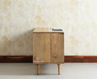 Verona Grid Wooden Tv Cabinet Media Unit Furniselan natural finish