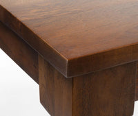 Verona Mango Wood 6 Seater Dining Table Walnut brown