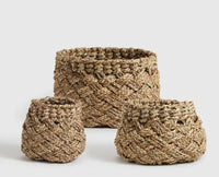 Victoria Studio Basket Natural Seagrass Brown