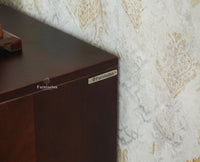 Victoria Wooden Three Drawer Bedside Table Nightstand Furniselan Grey Finish