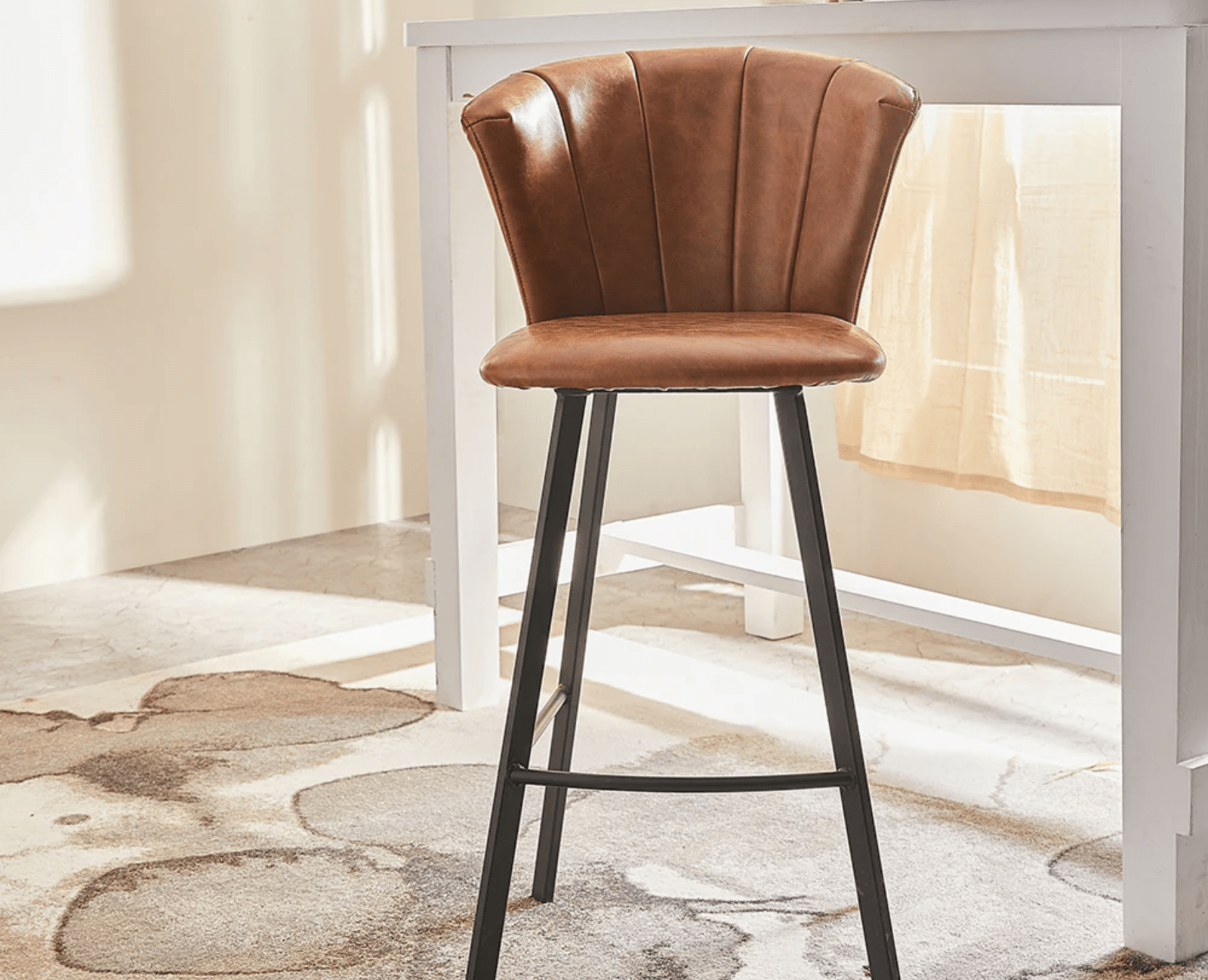 Vintage Luxe bar chair - Furniselan - Vegan-Leathre