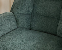 Voltis Edge Rocking Chair – Modern Upholstered Chair for Home & Café Green