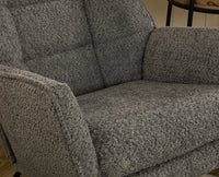 Voltis Edge Rocking Chair – Modern Upholstered Chair for Home & Café Grey
