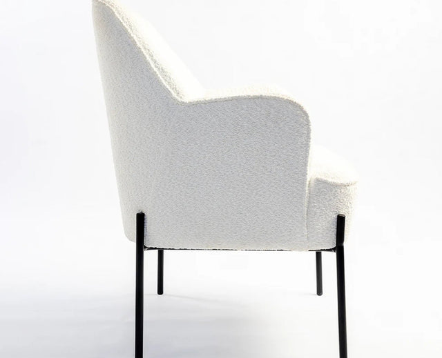 Walden Cotton Armchair - Dining Chair - Furniselan - White