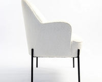 Walden Cotton Armchair - Dining Chair - Furniselan - White
