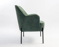 Walden Cotton Armchair - Dining Chair - Furniselan -  Dark-Green