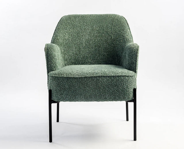 Walden Cotton Armchair - Dining Chair - Furniselan -  Dark-Green