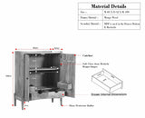 Wellington Solid Wood Bar Cabinet - Bar Cabinet - Furniselan- Brown Finish