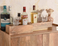Wellington Solid Wood Bar Cabinet - Bar Cabinet - Furniselan
