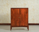 Wellington Solid Wood Bar Cabinet - Bar Cabinet - Furniselan- Brown Finish