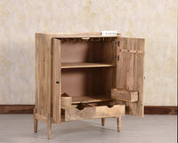 Wellington Solid Wood Bar Cabinet - Bar Cabinet - Furniselan